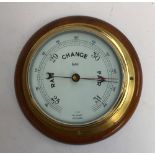 A Sestrel brass marine barometer, 17cmD