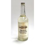 A bottle of Skane Akvavit potato neutral spirit, 43% ABV