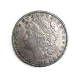 An 1898 silver US Morgan dollar, New Orleans mint