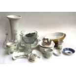 A mixed lot of general ceramics to include two oven dishes, glass bowls, Villeroy & Bosch Neptun