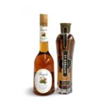 A bottle of St Germain elderflower liqueur, 20% abv 500ml; together with Fragola Mangilli, 27% abv