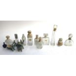 A mixed lot of vintage empty scent bottles, to include Chanel, Givenchy, Kenzo, Von Cleef, Arples,