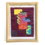 Jacy Wall, (20th century British) 'Windows', tapestry, dated 95, 22x17cm