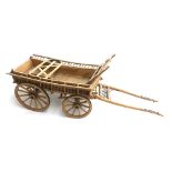 A scratch built model of a cart, 61cmL