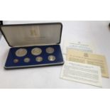 A British Virgin Islands proof set, 1979, minted at the Franklin Mint