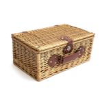 A wicker picnic hamper, 44cmW