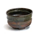 A Japanese studio pottery bowl, marked to base, 13cmD