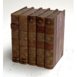 TALES FROM BLACKWOOD THIRD SERIES: Vols. 1, II, IV, V. Three-quarter calf. Undated but late 1890s?