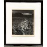 Fay Godwin (German, 1931-2005), Single Standing Stone, Prenteg Road (Drovers' Roads, Wales), black