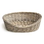 A small wicker dog basket, 16cmW