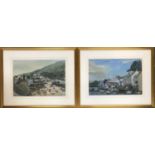 H Andrew Freeth RA, a pair of watercolours, 'Port Isaac', and 'The Front at Fowey', watercolour,