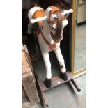 A vintage rocking horse, 89cmH