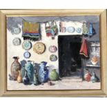 Potters Shop Mijas, oil on board, 40x50cm