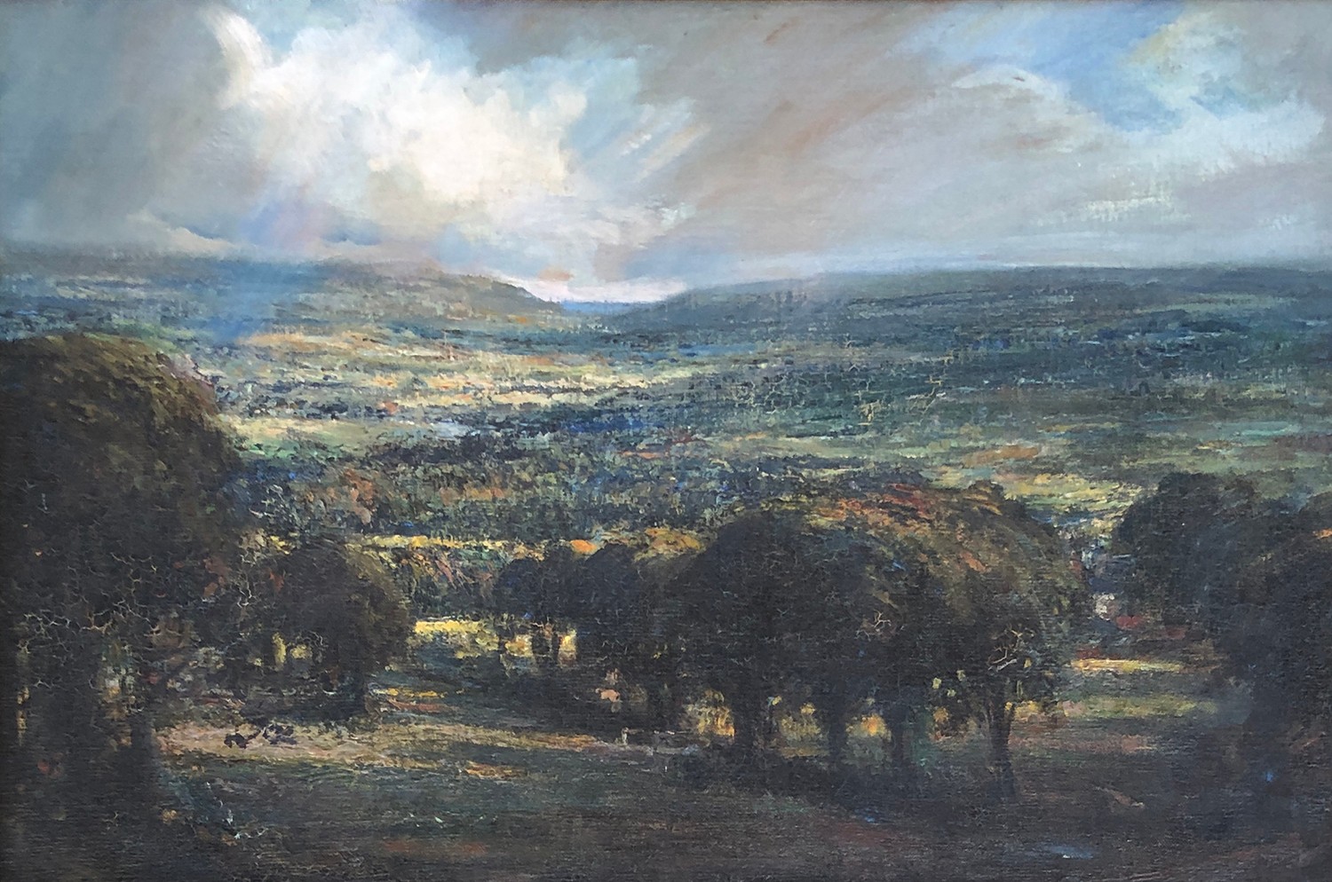 An early 20th century oil on canvas, continental landscape, 40x60cm