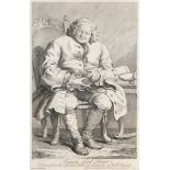 William Hogarth (1697-1764), 'Simon Lord Lovatt', engraving c.1746, the plate 35x23cm