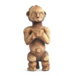 A Shaba carved wood cup bearer figure, Zaire, 33cm high