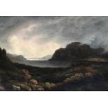 Attributed to the Reverend John Thomson of Duddingston HRSA (1778-1840), highland landscape, oil