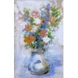 Andre Bicat (French, 1909-1996), 'Vase of Flowers', tempera on paper, signed in pencil lower left,