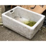 A ceramic butlers sink, 62x46x25cm