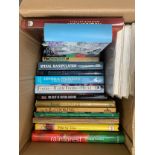A mixed box of books to include Delia Smith