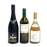 A Freixenet Cava 1992; together with Domaine de la Croix Bergarac Sec 199?; and Frascati Superiore