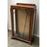 An art deco glazed cabinet, 76cmW