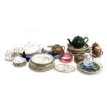 A mixed lot of ceramics to include Indian Tree, a Franklin Mint House of Faberge 'Anna's