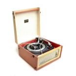 A Dansette Bermuda portable turntable, with Garrard deck