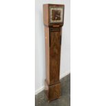 A Smith Empire art deco grandmother clock, striking on a chime, 153cmH