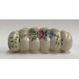 A Clarice Cliff for Newport Pottery posy trough, 19.5cmL