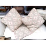 Interior design interest: A pair of cushions in Rosa Bernal 'Al Hambra' pattern covers, 50x50cm,