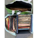 A mixed lot of various 7" singles and 78s