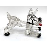 A mid century Italian Murano glass scottie dog, 15cmW