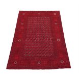 A Royal Bokhara red ground carpet, approx. 343x247cm