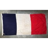 A vintage French flag, 135x66cm