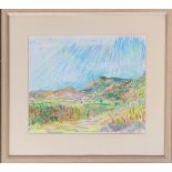 Keith Grant (b.1930), 'Israel, on the Eastern Shore of Galilee', pastel on paper, signed and dated