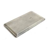 A very heavy engine turned cigarette case by S J Rose & Son, London 1934, 8.9ozt