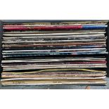 A carry case of vinyl LPs to include Sister Sledge, Gladys Knight, Abba, Joan Baez, The Kinks,