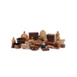 A collection of various modern treen, to include items by Ray Key, DFB PALFRAMAN, BM and others,