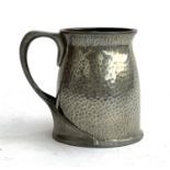 A Tudric pewter tankard in Archibald Knox style, engraved 'Tankard Trophy 1962', 11cmH