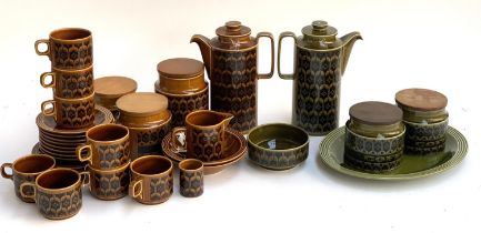 Approx. 33 pieces of Hornsea 'Heirloom' in brown and green, to include coffee pots, coffee