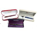 A Sheaffer Prelude fountain pen in Royal Cranberry, boxed, together with a Sheaffer Lady Imperial