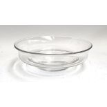 A 19th century glass fruit bowl, 35cmD 11cmH