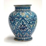 A 19th century Indian Multan vase (repairs and restorations), 20cmH