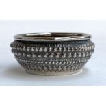 Vintage Indian Kutch hand-made chased and repousse bowl