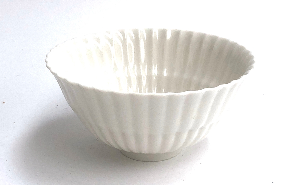 A Royal Copenhagen bowl designed by Thorkild Olsen, 17cmD, pattern number 3717