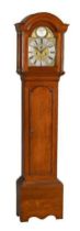 An oak longcase clock by Richard Carter, High Wycombe, with eight-day bell striking movement, the