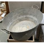A galvanised pail, 85cmW