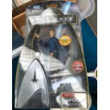 A Playmates Toys Star Trek Warp Collection Mr Spock figurine, boxed