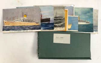 POSTCARDS, SHIPPING LINES ETC: A box of postcards (unmounted) divided into various companies/